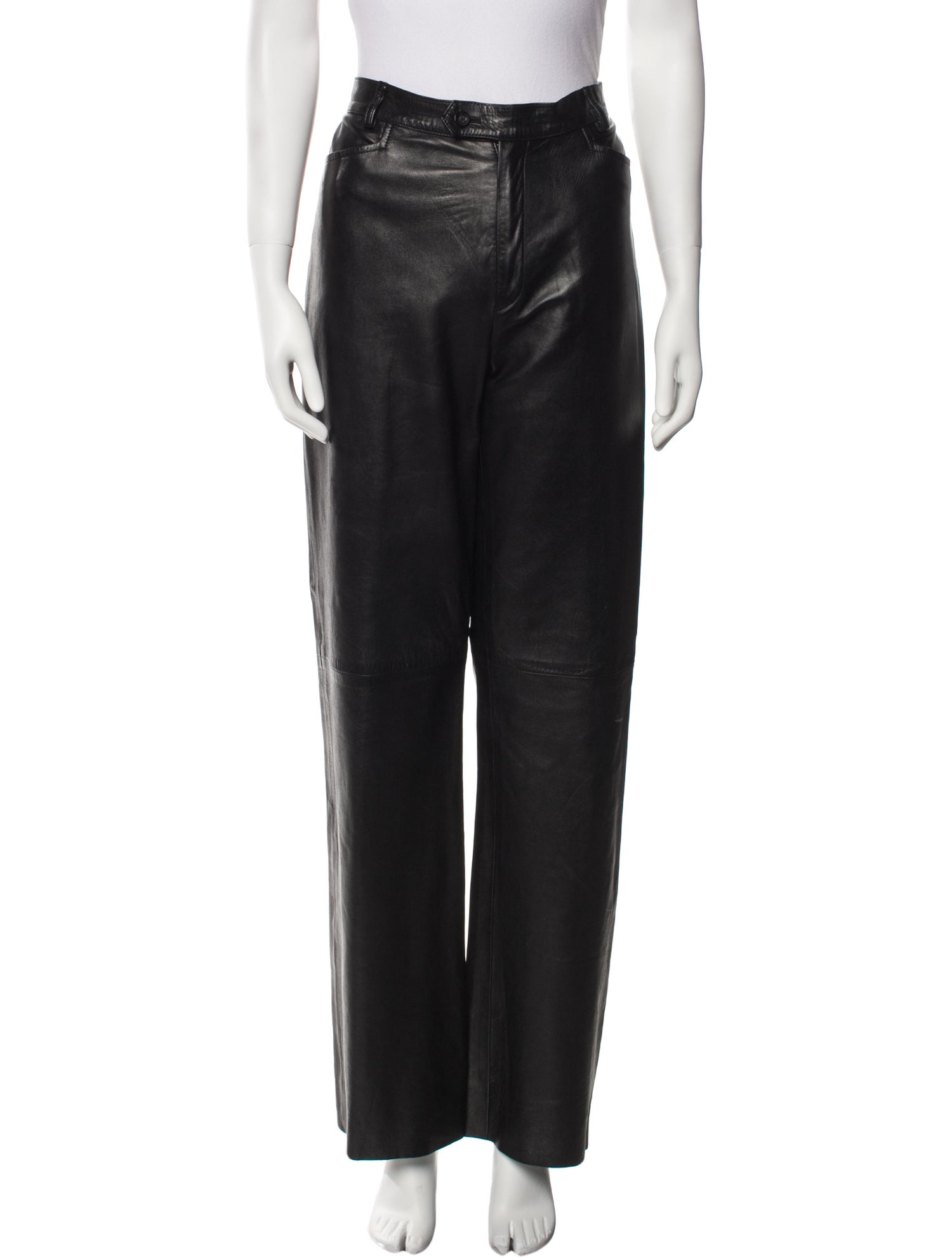 Loro Piana Lamb Leather Wide Leg Pants