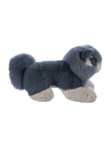 LORO PIANA Decorative Accents Fox & Mink Fur Plush Husky