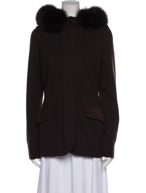 Loro Piana Storm System Fox Fur-Trimmed Cashmere Parka Cashmere Fur Jacket