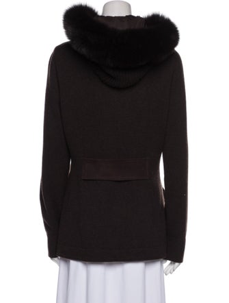 Loro Piana Storm System Fox Fur-Trimmed Cashmere Parka Cashmere Fur Jacket