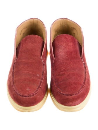 Loro Piana Open Walk Suede Loafers