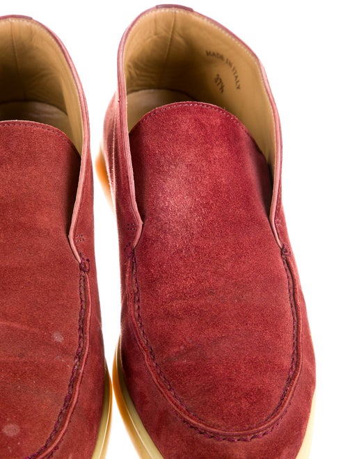 Loro Piana Open Walk Suede Loafers
