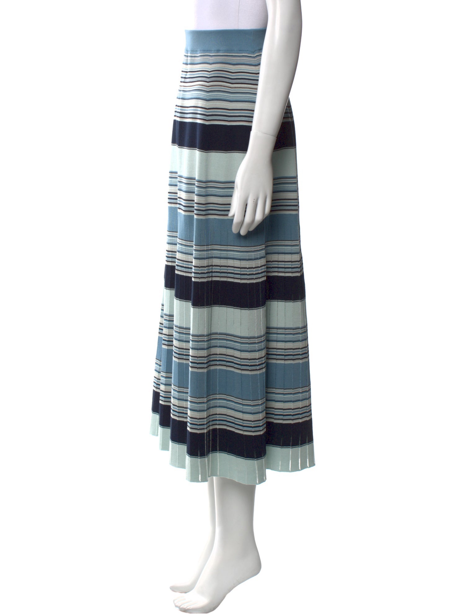 Loro Piana Silk Midi Length Skirt