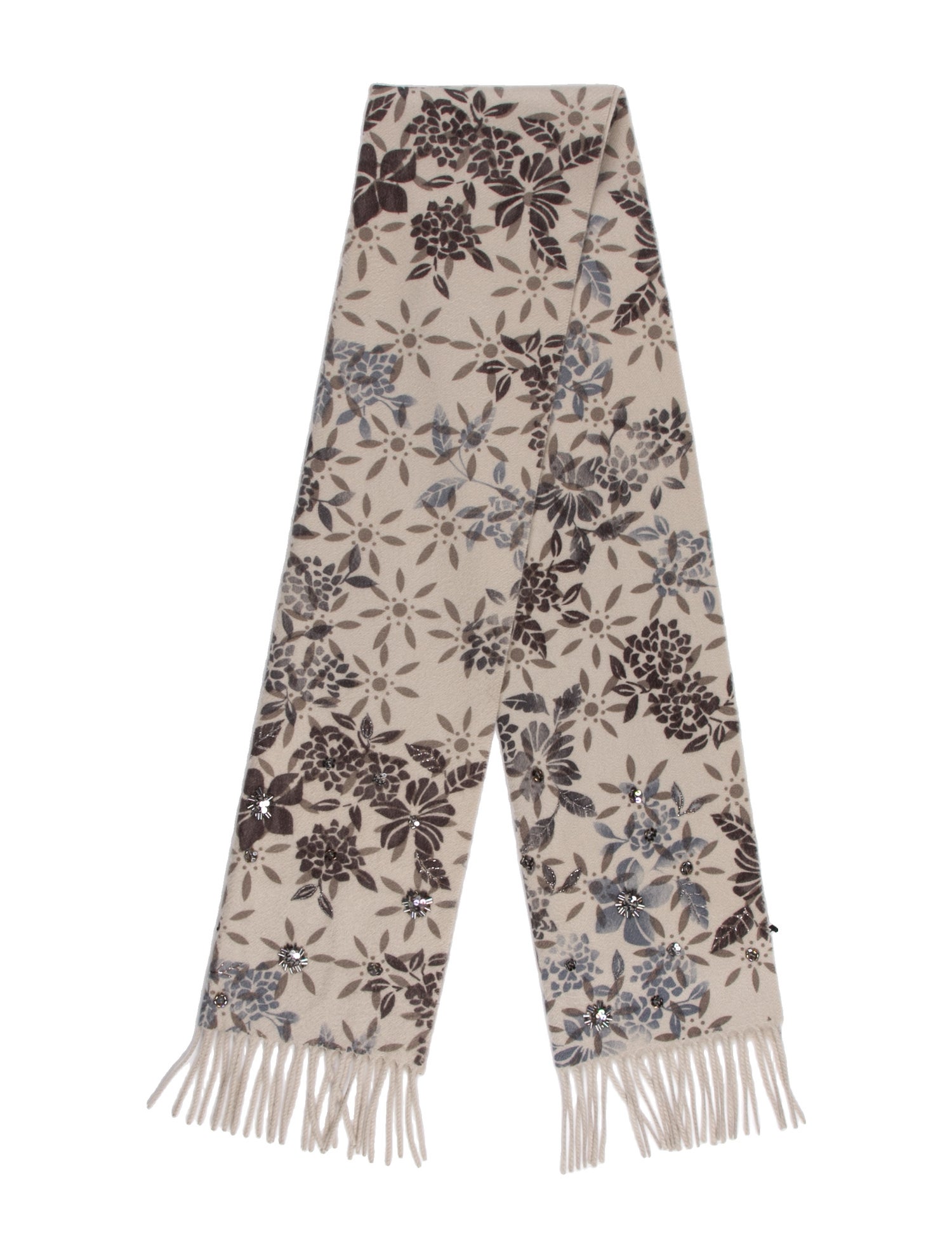 Loro Piana Cashmere Printed Scarf