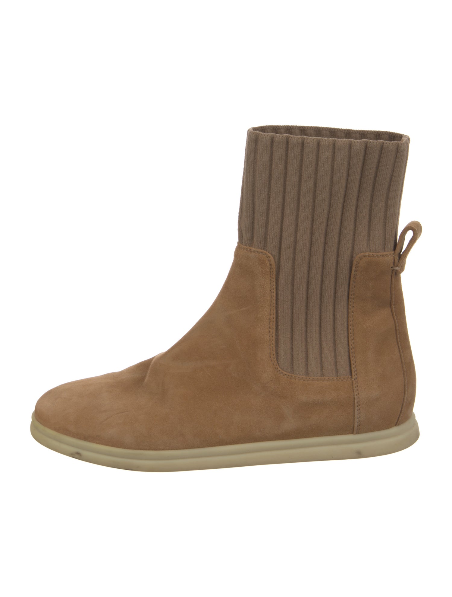 Loro Piana Cocoon Walk Suede Chelsea Boots