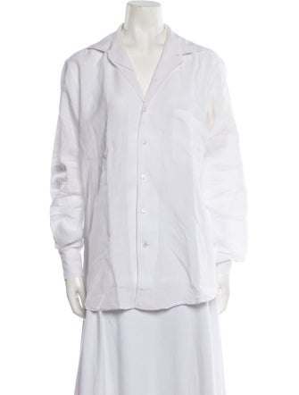 Loro Piana Linen Long Sleeve Dress Shirt