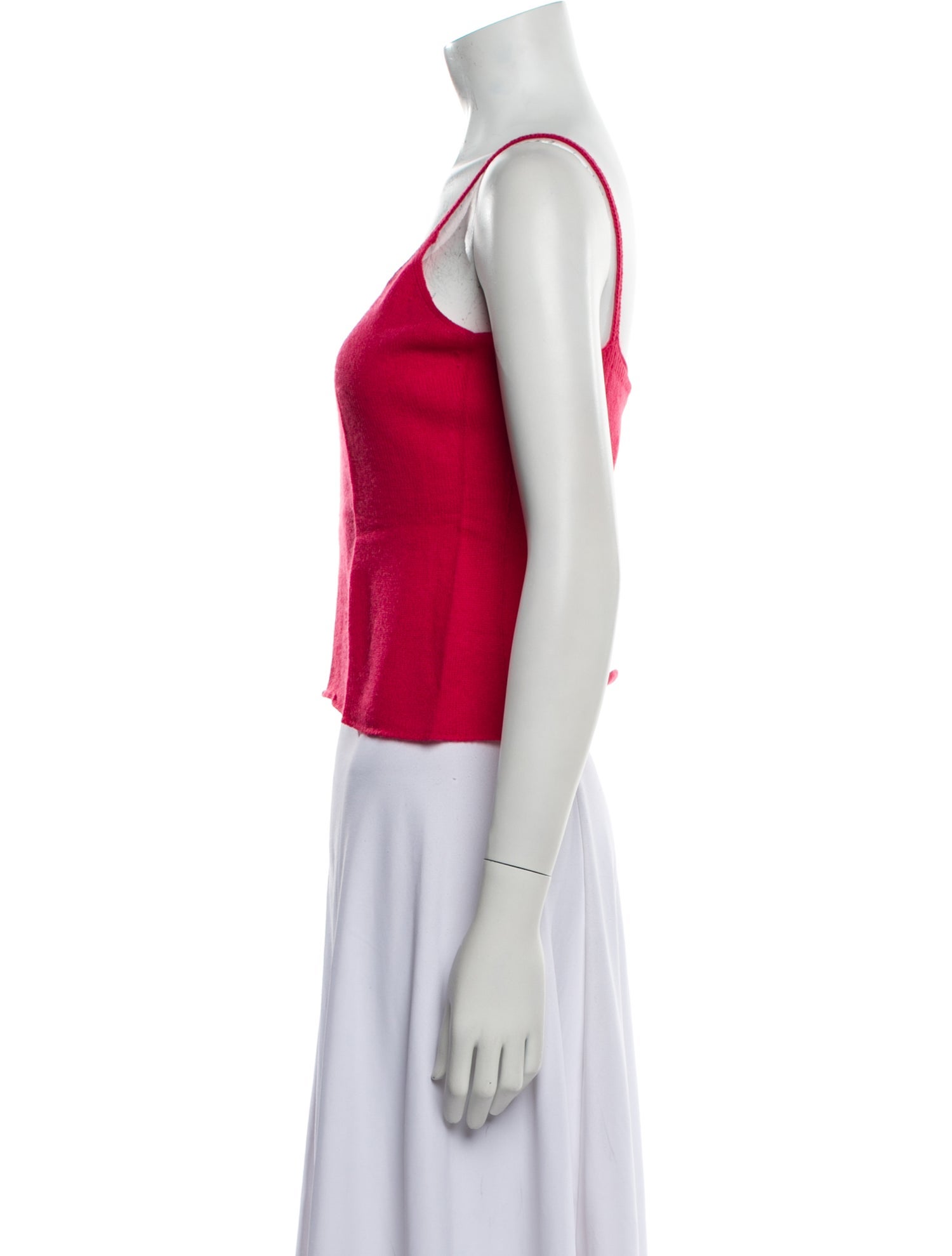 Loro Piana Cashmere Square Neckline Crop Top