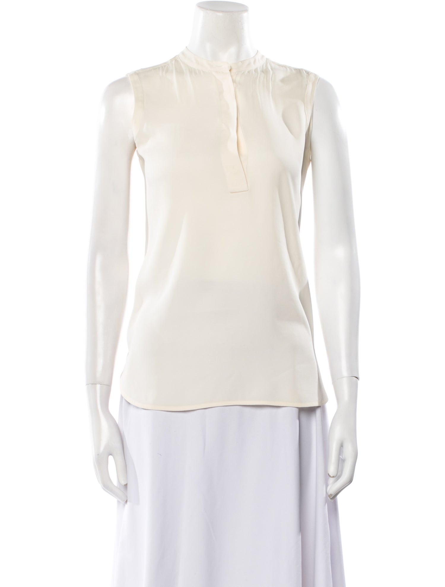 Loro Piana Silk Crew Neck Blouse