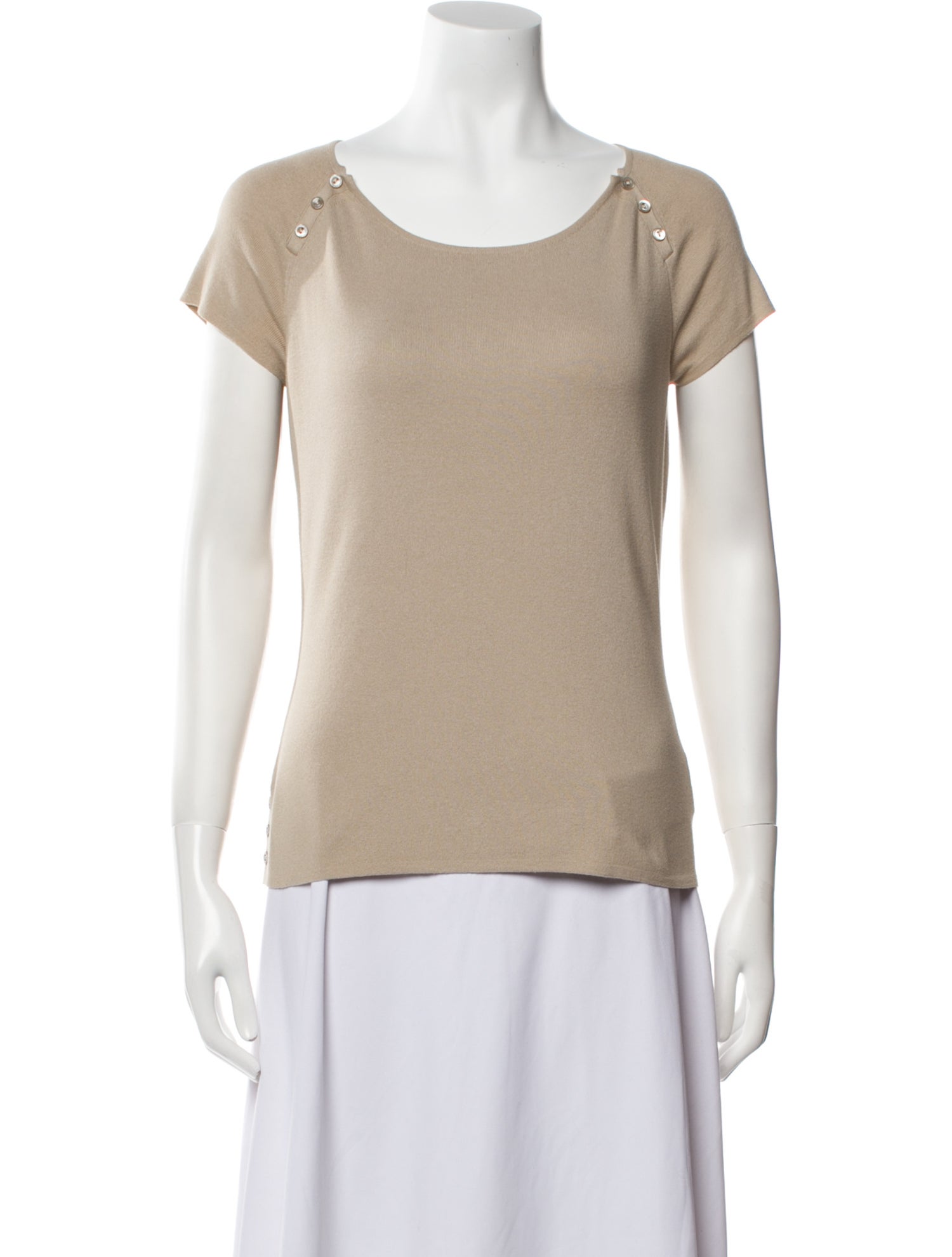 Loro Piana Scoop Neck Short Sleeve T-Shirt
