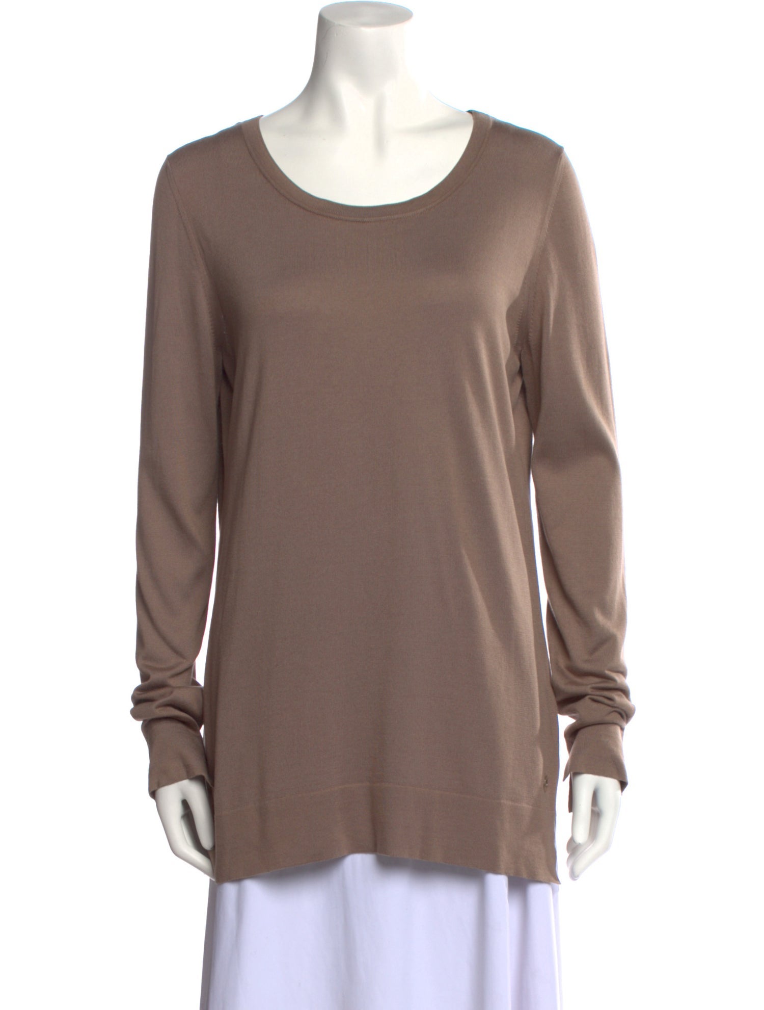 Loro Piana Scoop Neck Long Sleeve Tunic