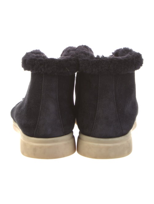 Loro Piana Walk and Walk Suede Lace-Up Boots