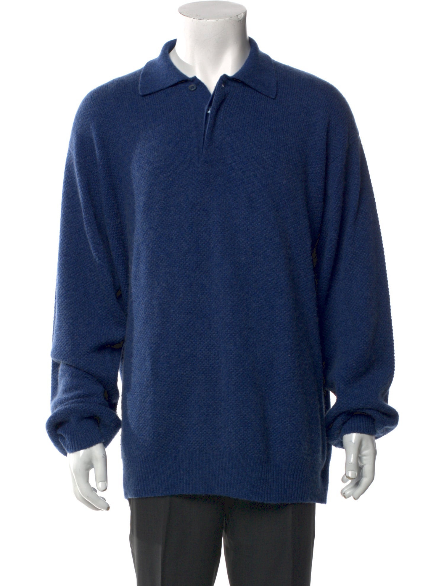 Loro Piana Cashmere Collar Polo Sweater