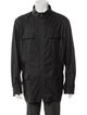 Armani Collezioni Tape Seam Weather Repellent Leather Windbreaker