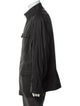 Armani Collezioni Tape Seam Weather Repellent Leather Windbreaker