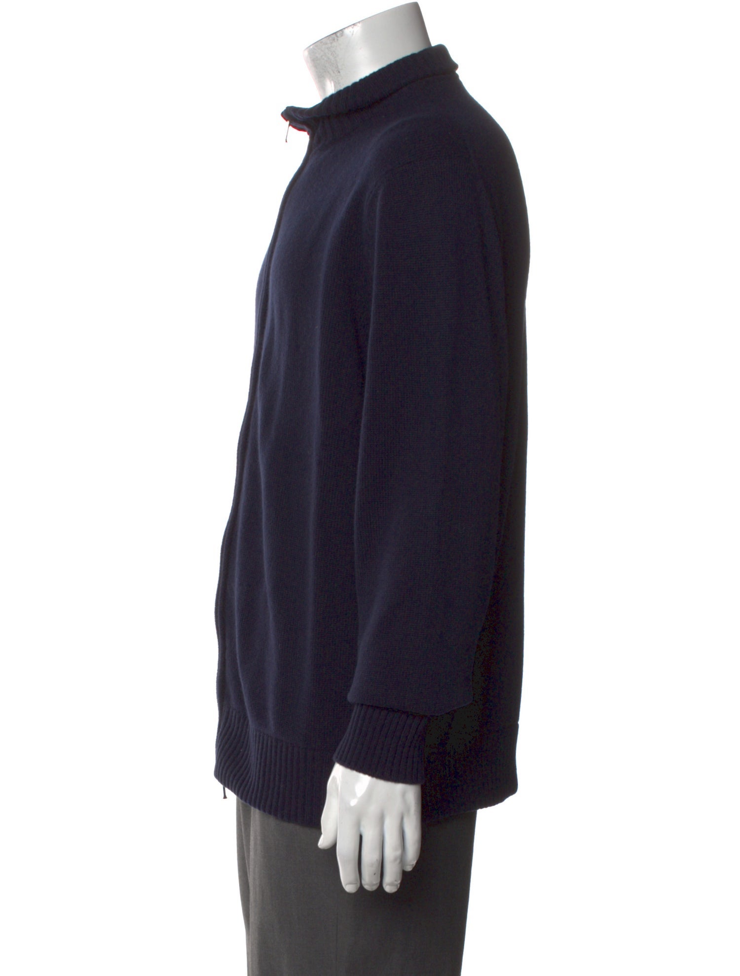 Loro Piana Cashmere Mock Neck Cardigan