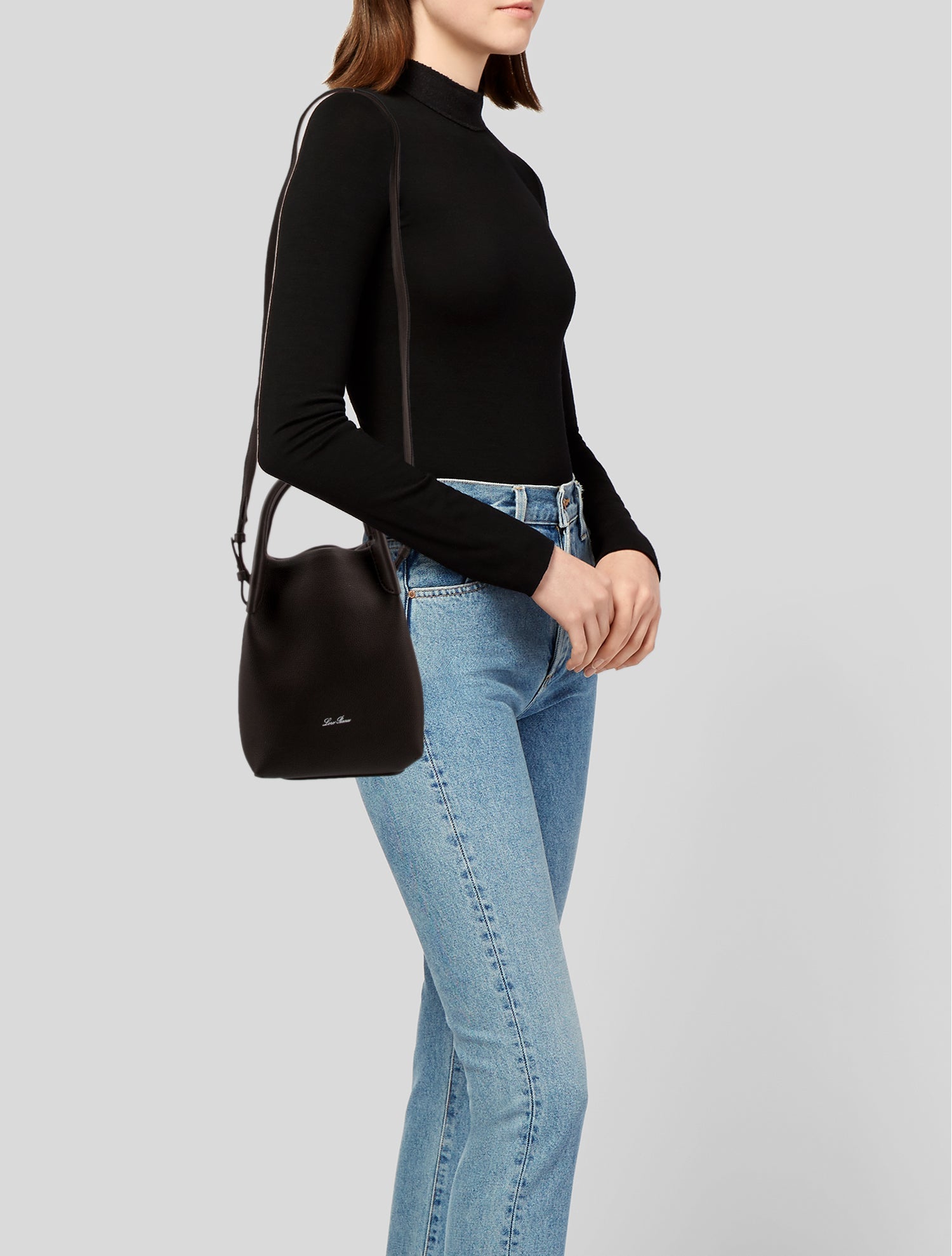 Loro Piana Leather Small Bale Bag