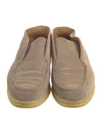 Loro Piana Open Walk Suede Flats