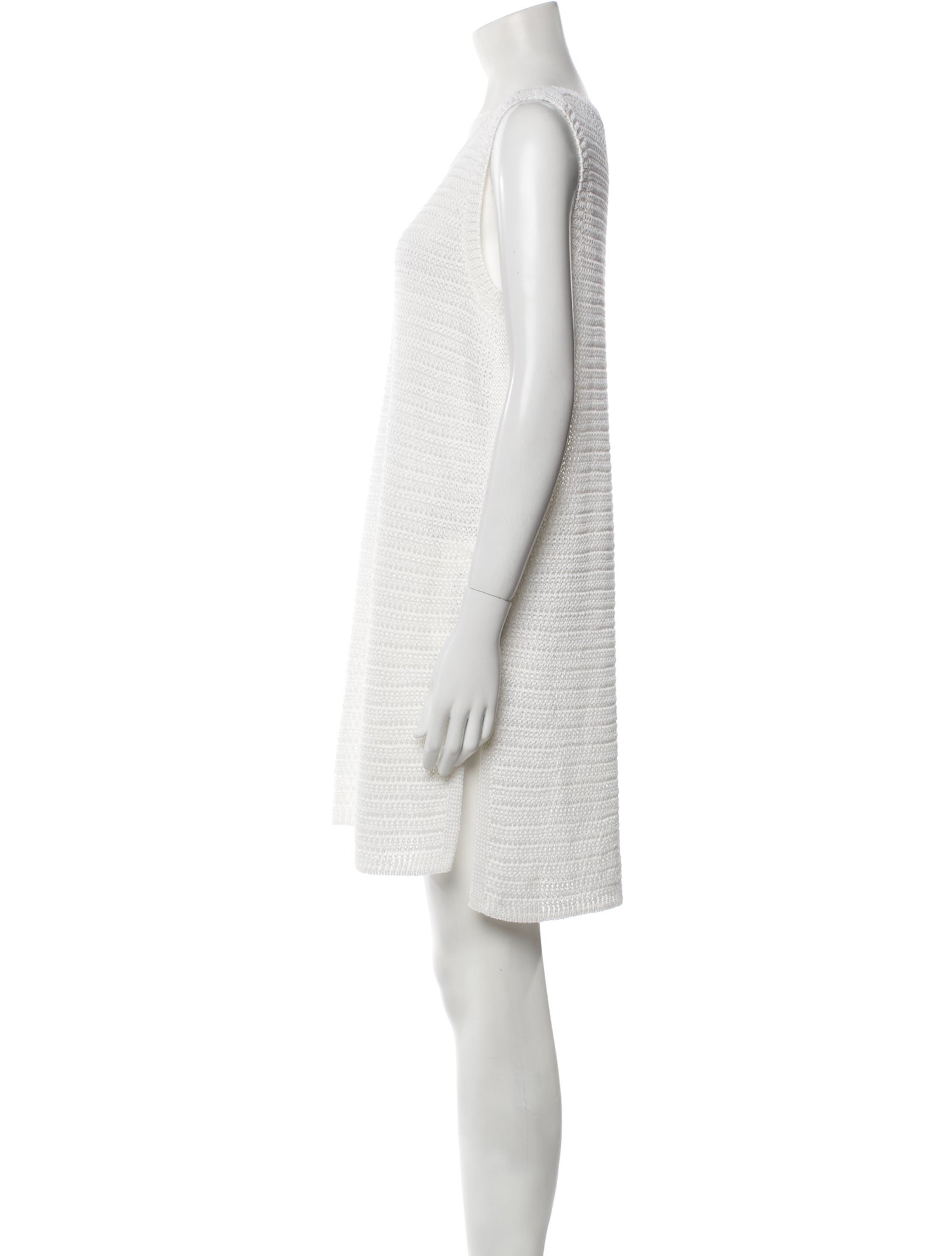 Loro Piana Scoop Neck Mini Dress