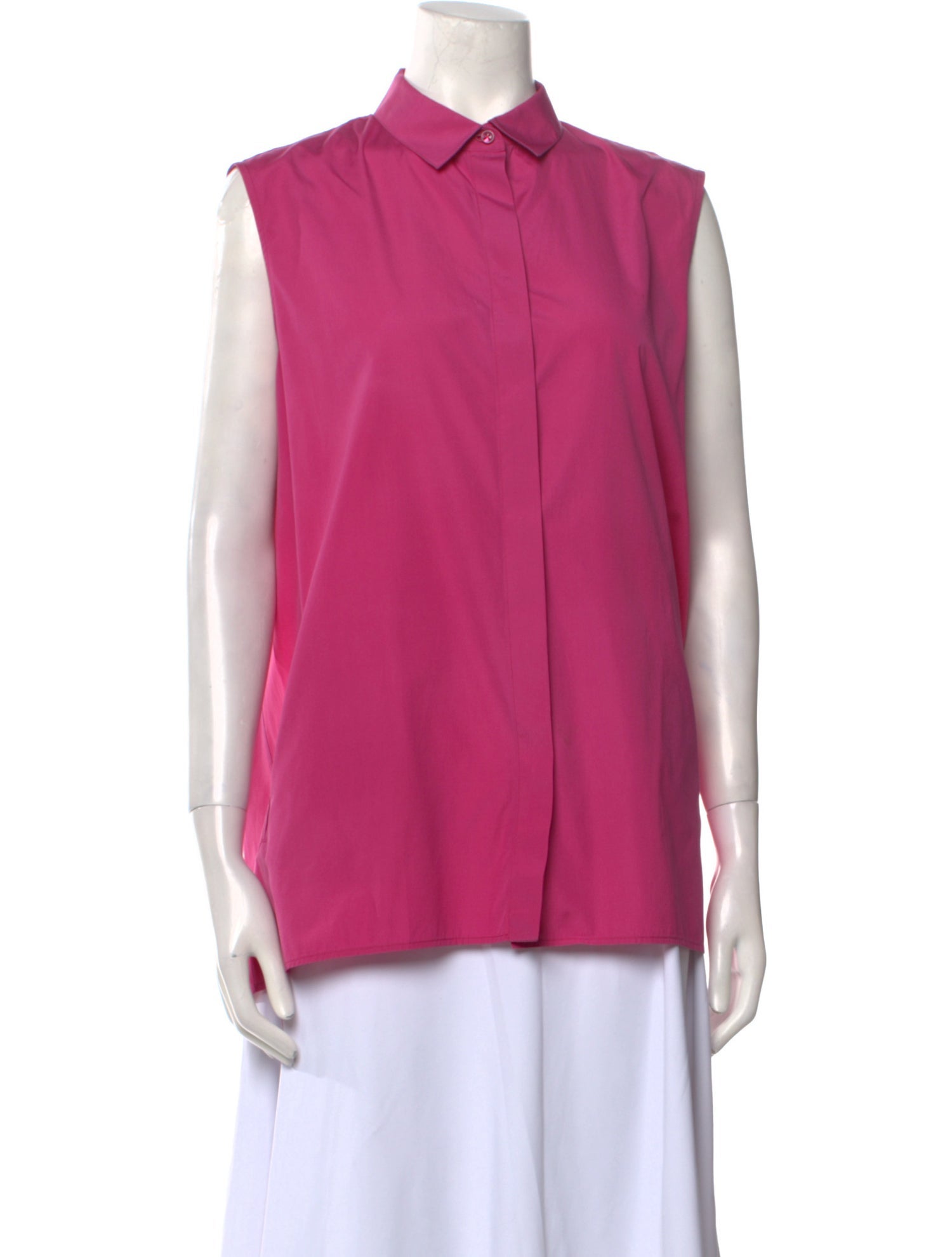 Loro Piana Sleeveless Button-Up Top