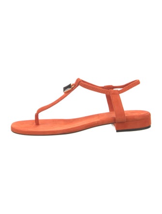 Loro Piana Mindil Suede T-Strap Sandals