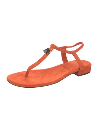 Loro Piana Mindil Suede T-Strap Sandals