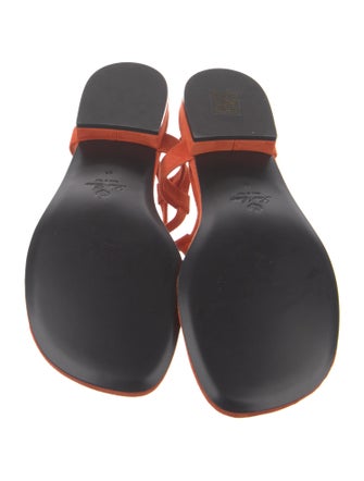 Loro Piana Mindil Suede T-Strap Sandals