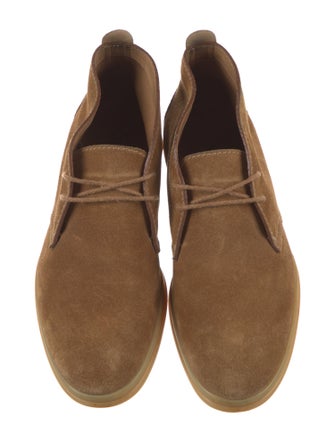Loro Piana Soft Walk Suede Lace-Up Boots