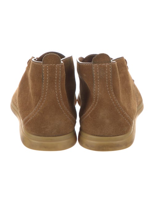Loro Piana Soft Walk Suede Lace-Up Boots