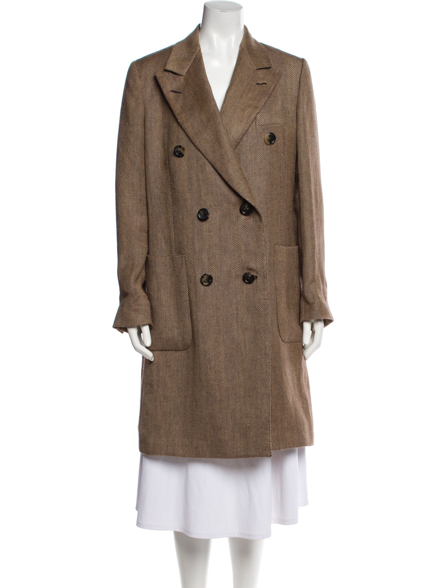 Loro Piana Herwin Linen Peacoat