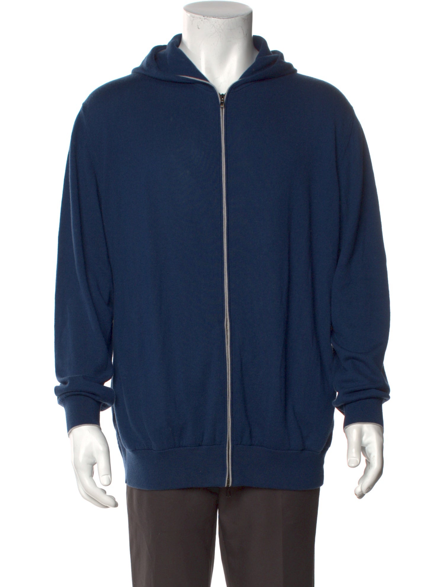 Loro Piana V-Neck Long Sleeve Hoodie