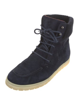 Loro Piana Suede Lace-Up Boots