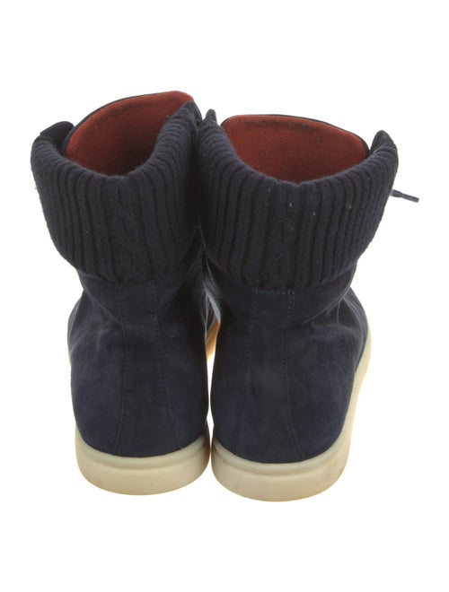 Loro Piana Suede Lace-Up Boots
