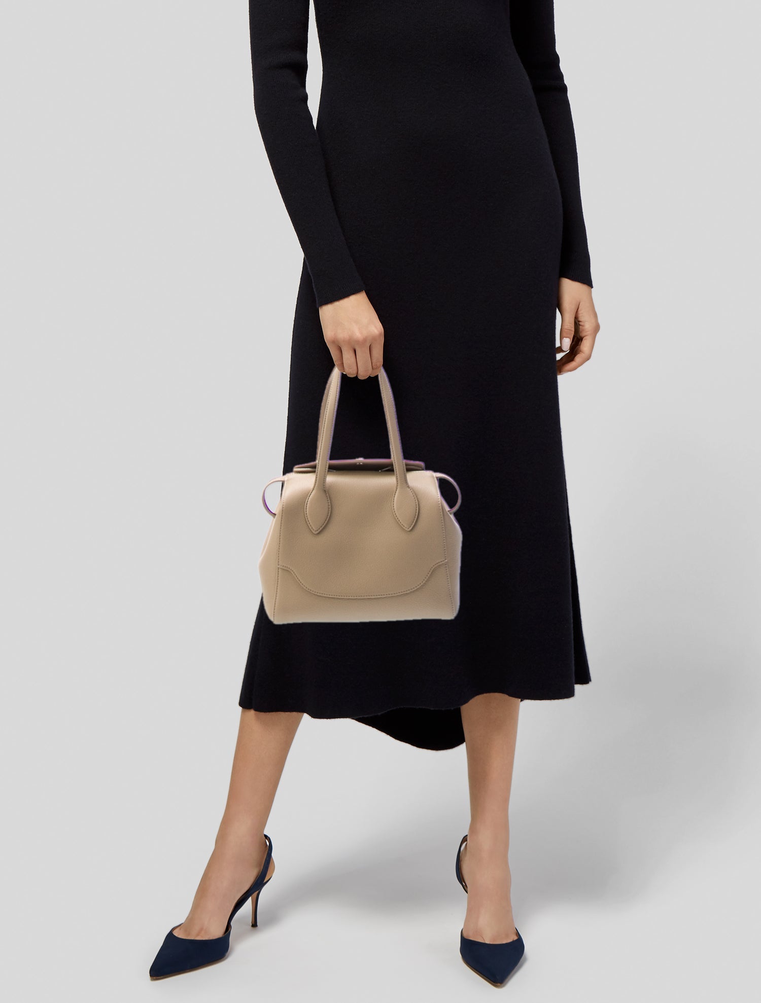 Loro Piana Calf Leather Happy Day Sesia w/ Strap Micro