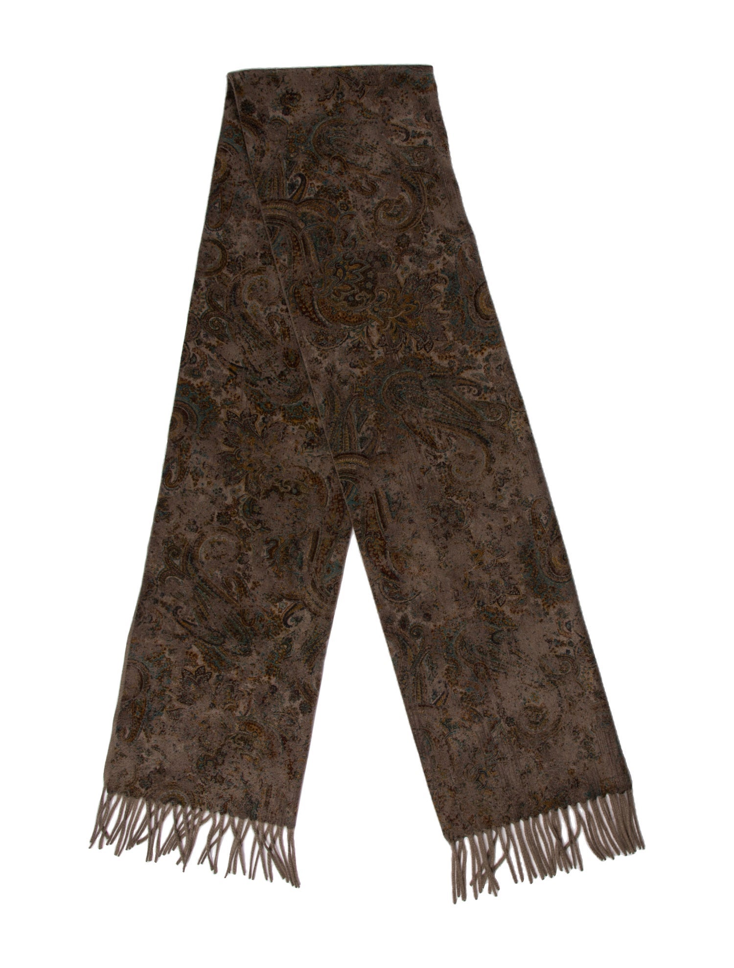 Loro Piana Cashmere Paisley Print Scarf