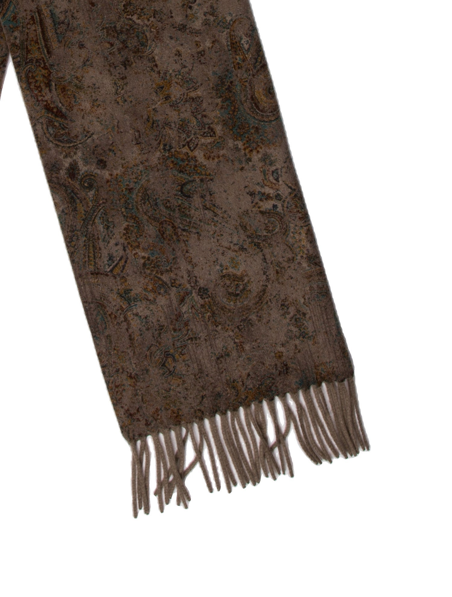 Loro Piana Cashmere Paisley Print Scarf