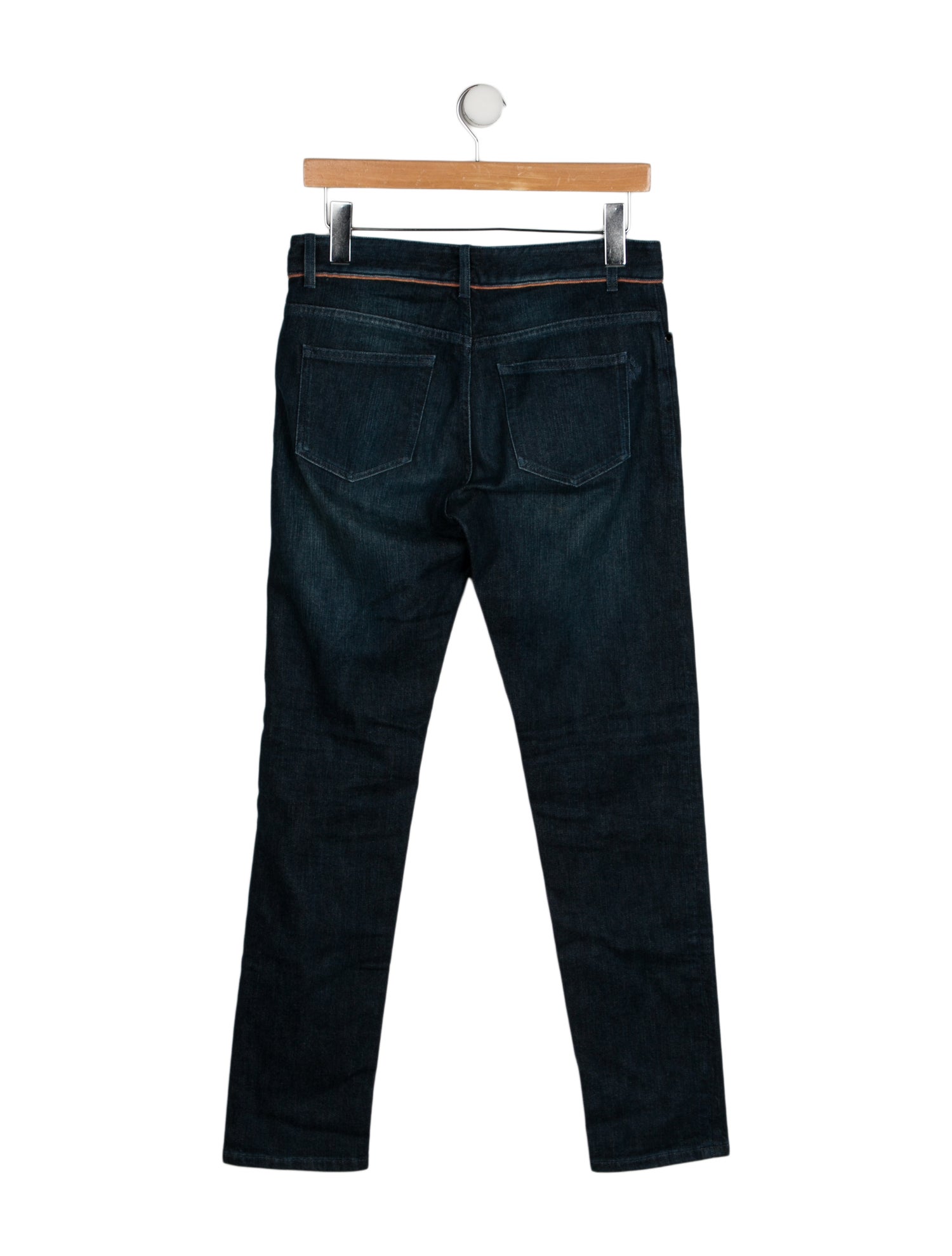 Loro Piana Mid-Rise Straight Leg Jeans