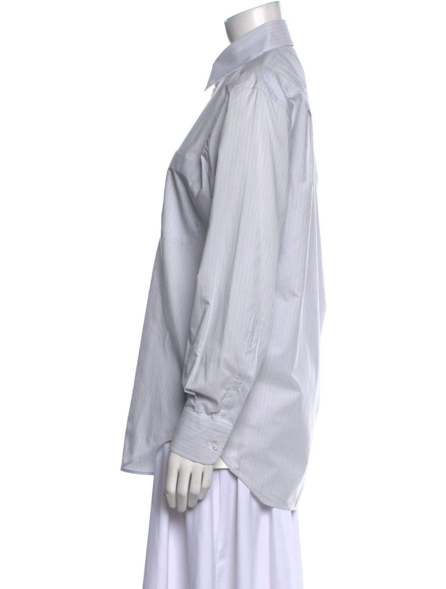 Loro Piana Striped Long Sleeve Dress Shirt