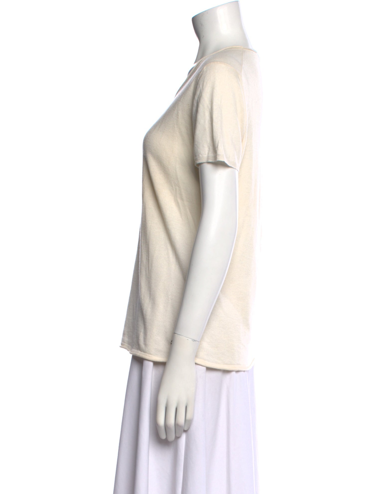 Loro Piana Cashmere Scoop Neck T-Shirt