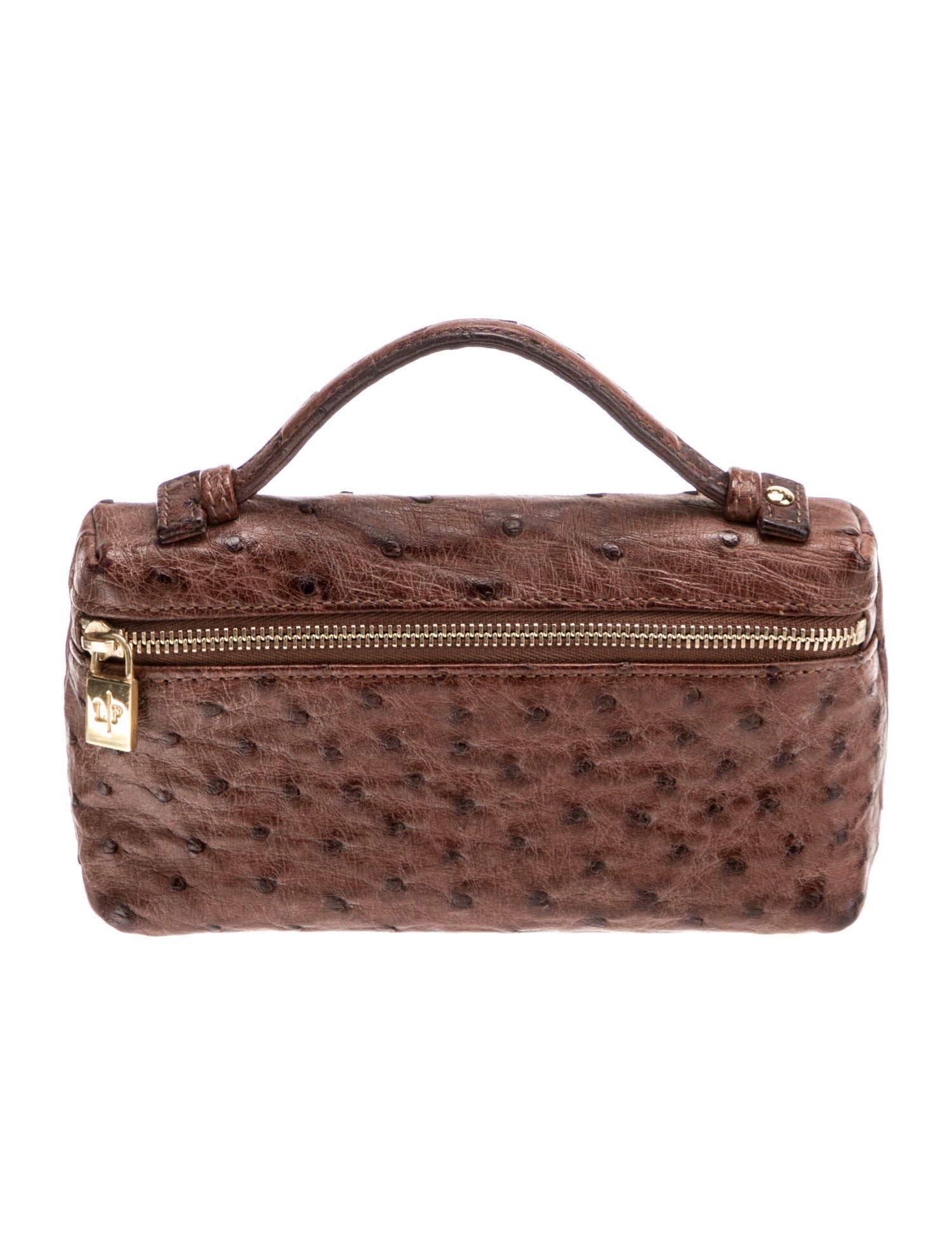 Loro Piana Ostrich Top Handle Bag