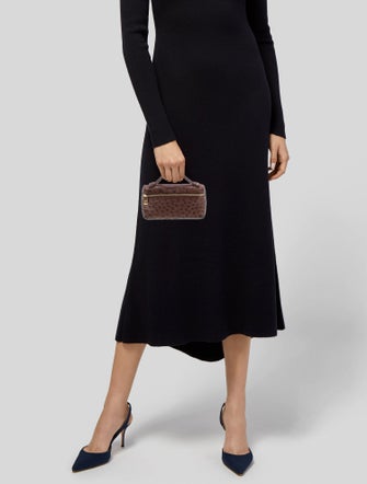 Loro Piana Ostrich Top Handle Bag