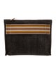 Loro Piana Denim Suitcase Stripe Pouch