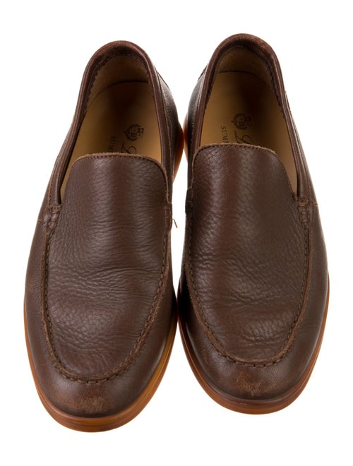 Loro Piana Summer Walk Leather Loafers