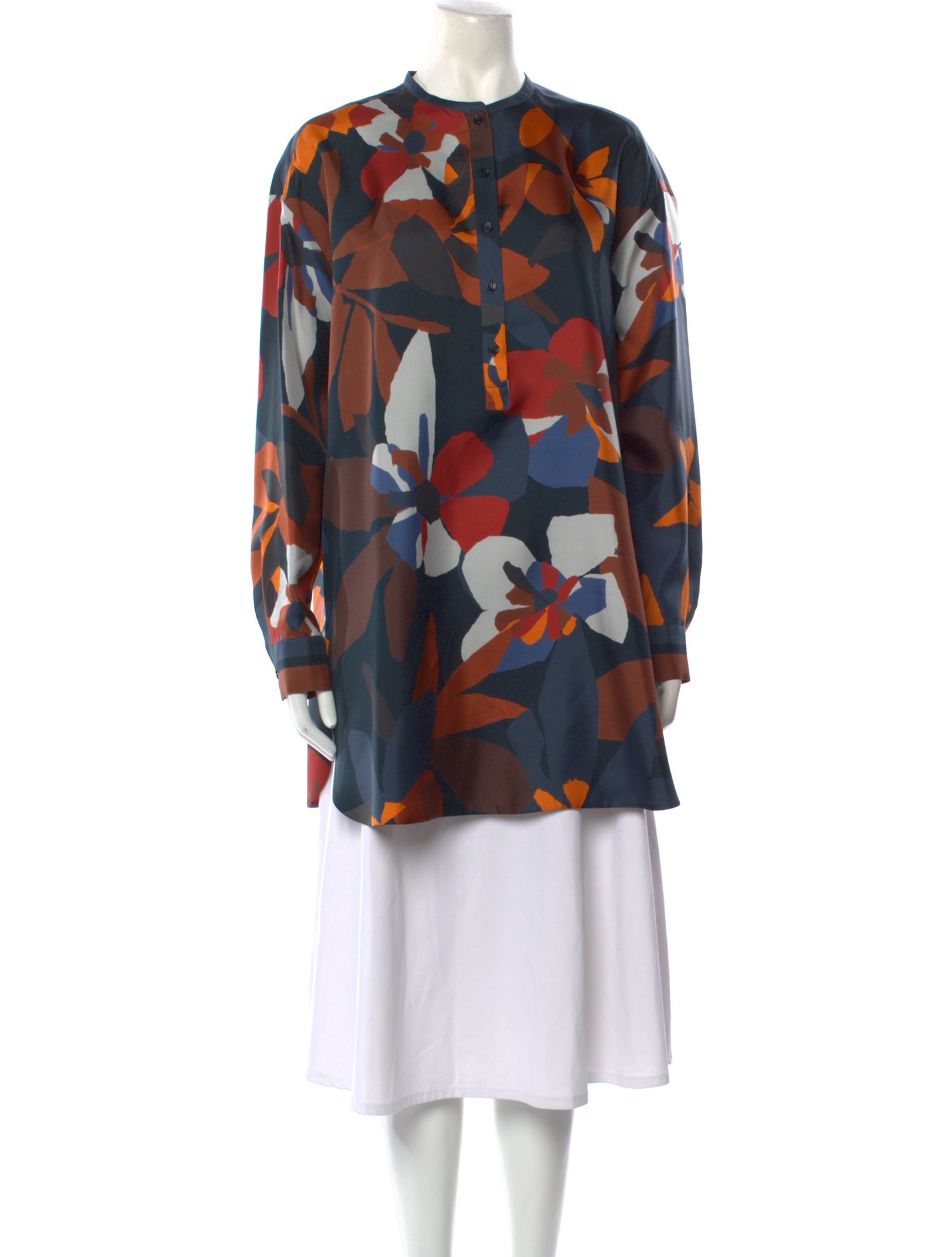Loro Piana Silk Floral Print Tunic