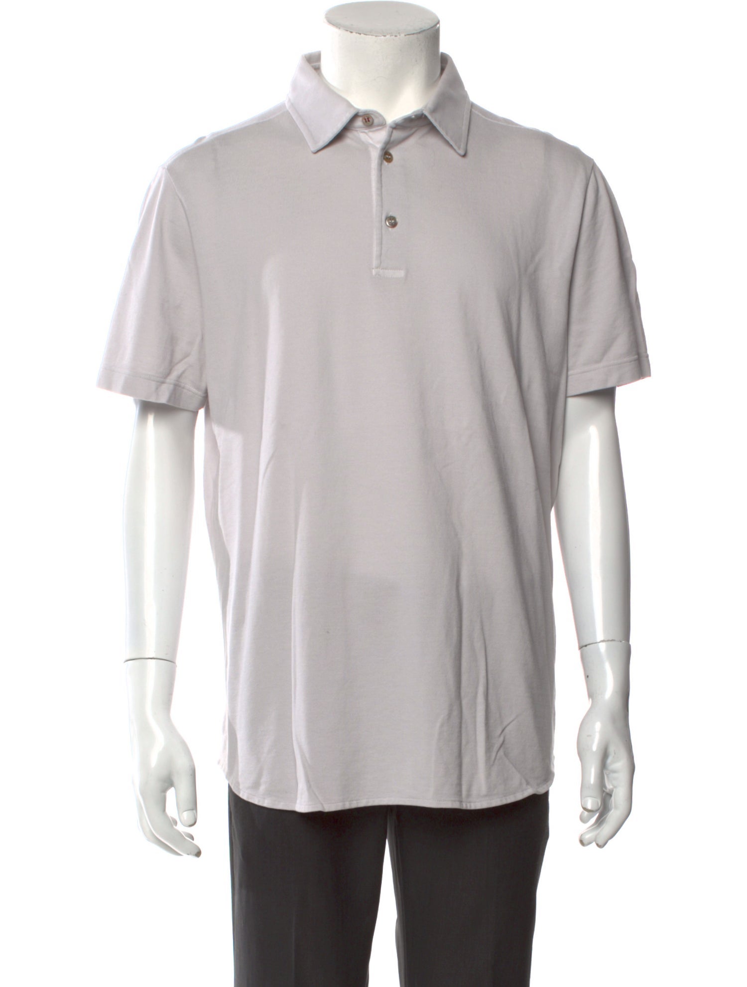 Loro Piana V-Neck Short Sleeve Polo Shirt