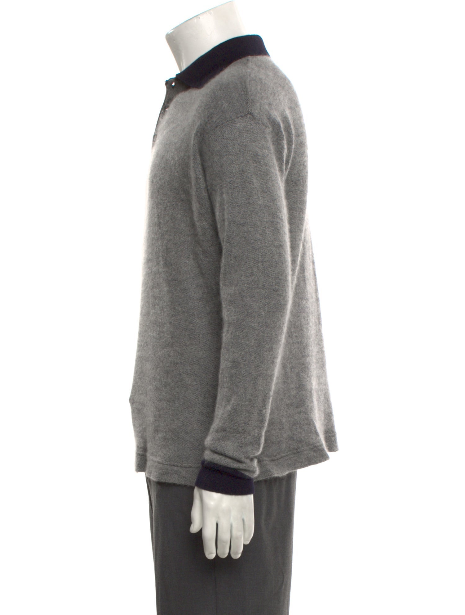 Loro Piana Cashmere Collar Polo Sweater