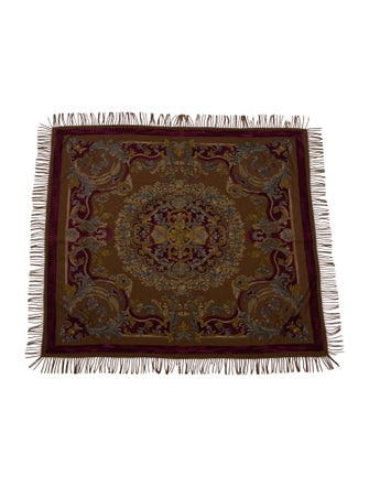 Loro Piana Printed Cashmere Throw Blanket