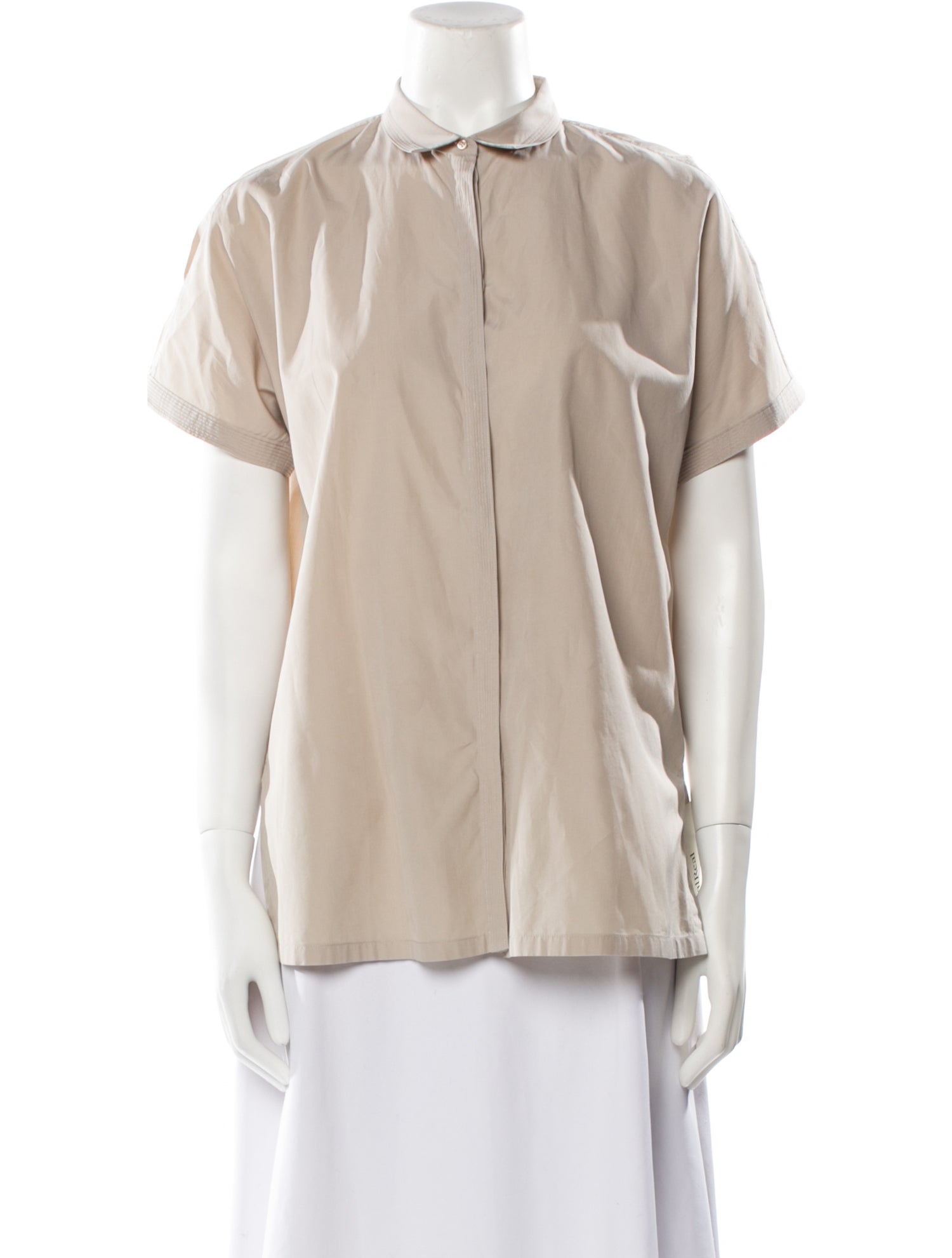 Loro Piana Short Sleeve Button-Up Top