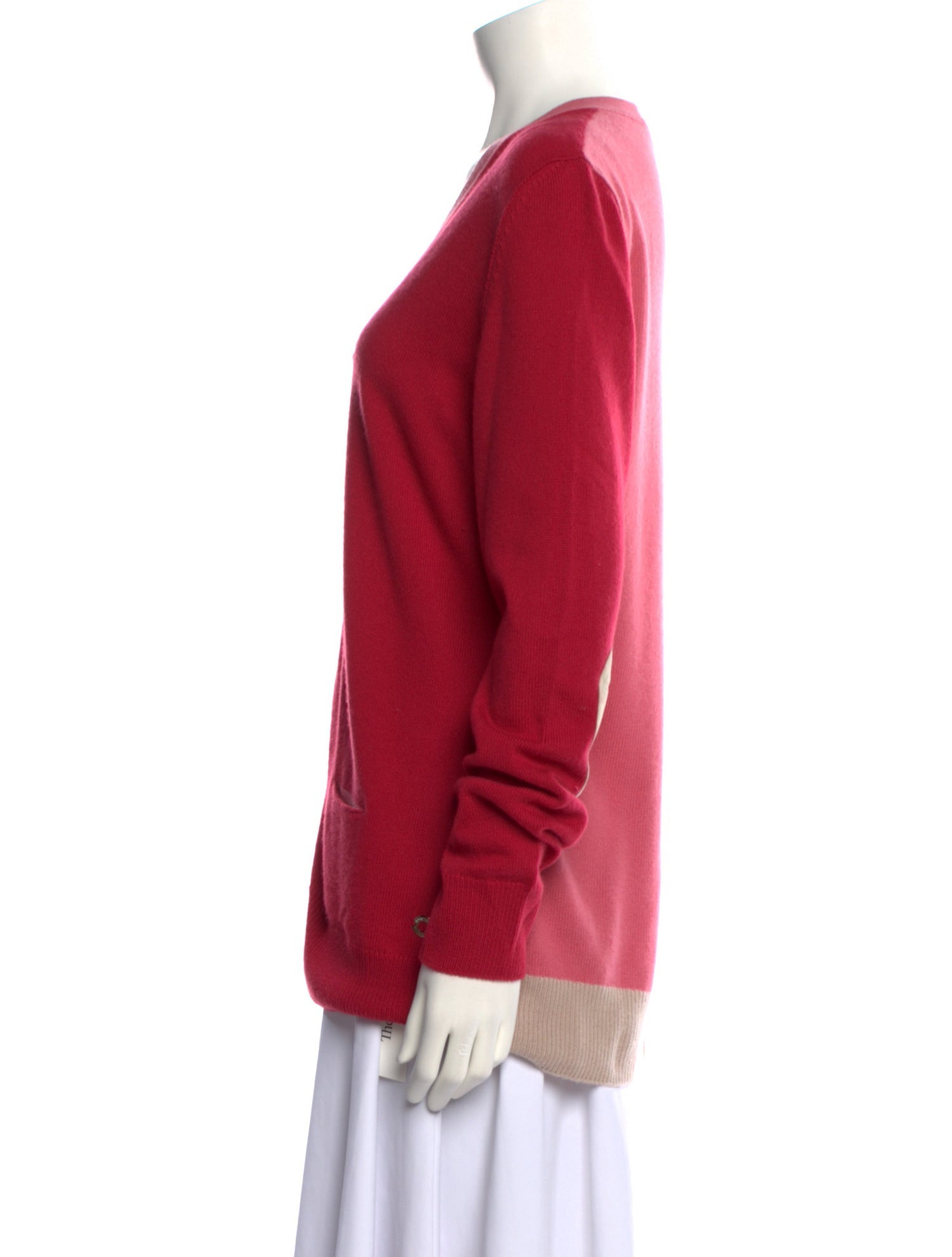 Loro Piana Baby Cashmere Plunge Neckline Sweater