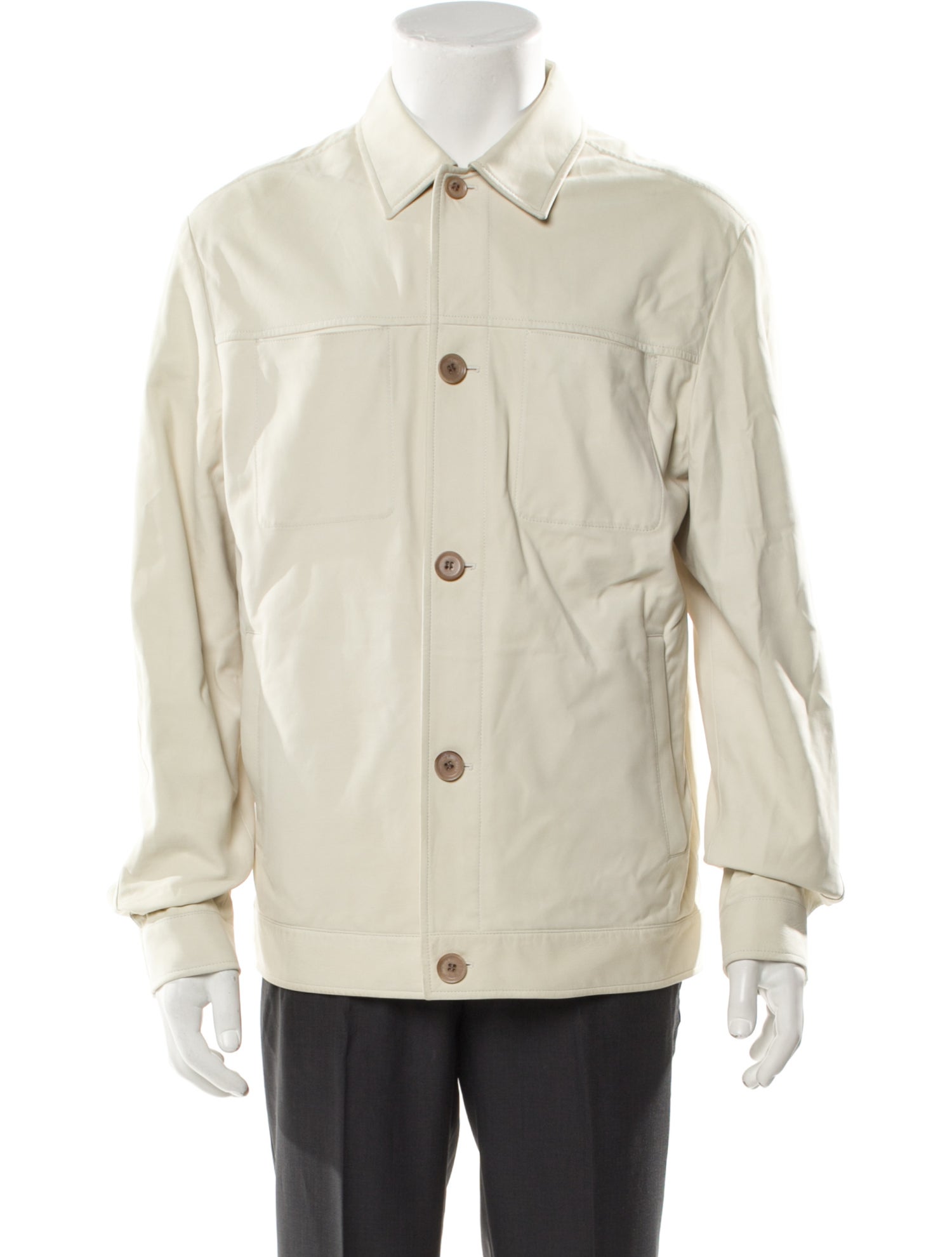 Loro Piana Calfskin Trucker Jacket