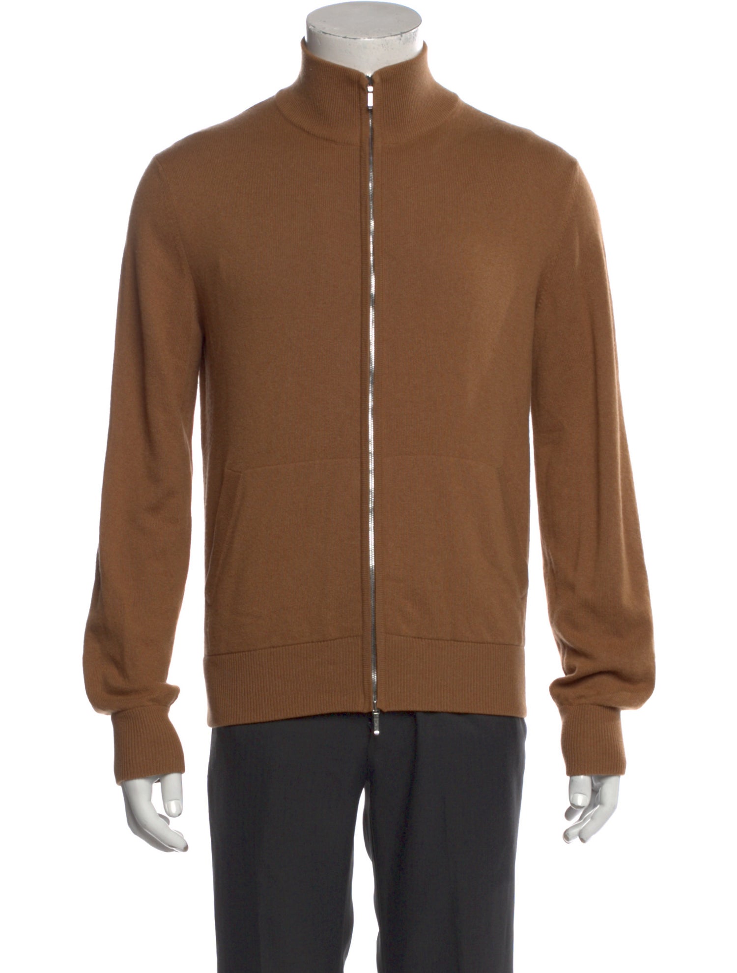 Loro Piana Vicuña Mock Neck Cardigan